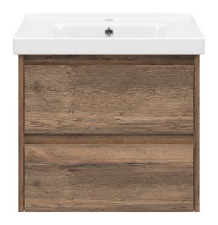 Подвесная тумба под раковину Brevita Dallas DAL-01060-074П 60см дуб Галифакс олово